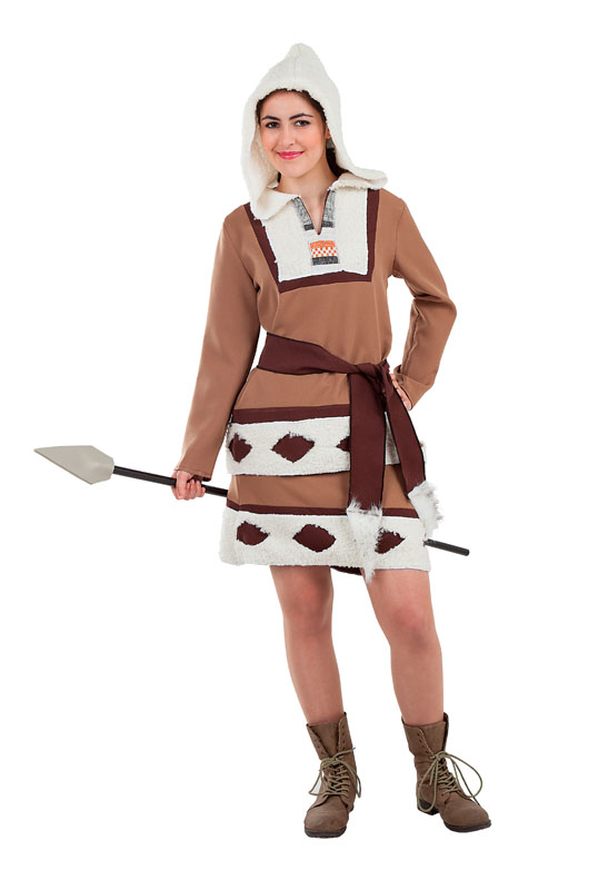 ESQUIMAL MUJER MARRON, Tienda Online de disfraces, Disfraces fycar