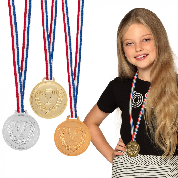 SET DE MEDALLAS DE PLASTICO