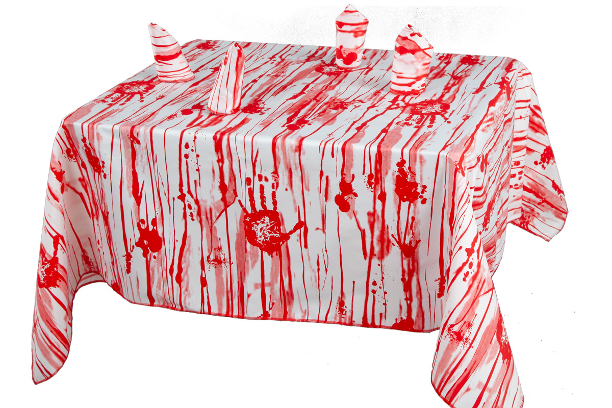 MANTEL CON SERVILLETAS HALLOWEEN