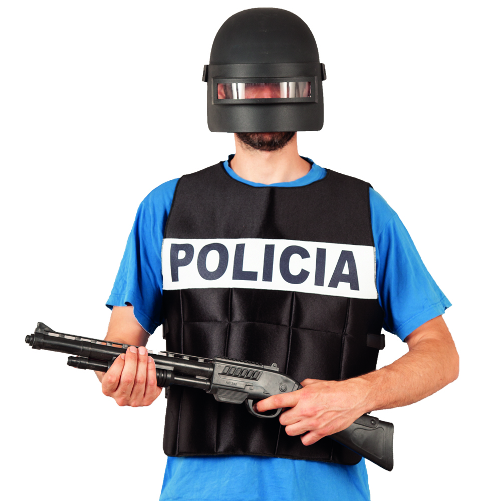 CHALECO POLICIA ANTIBALAS ADULTO