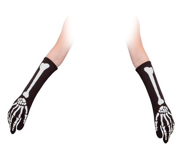 GUANTES DE ESQUELETO LARGOS