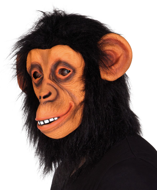 MASCARA LATEX CHIMPANCE CON PELO