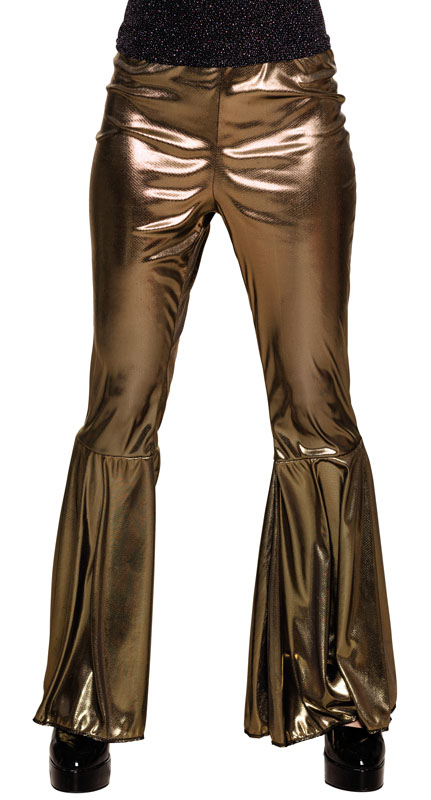 PANTALONES DISCO MUJER ORO