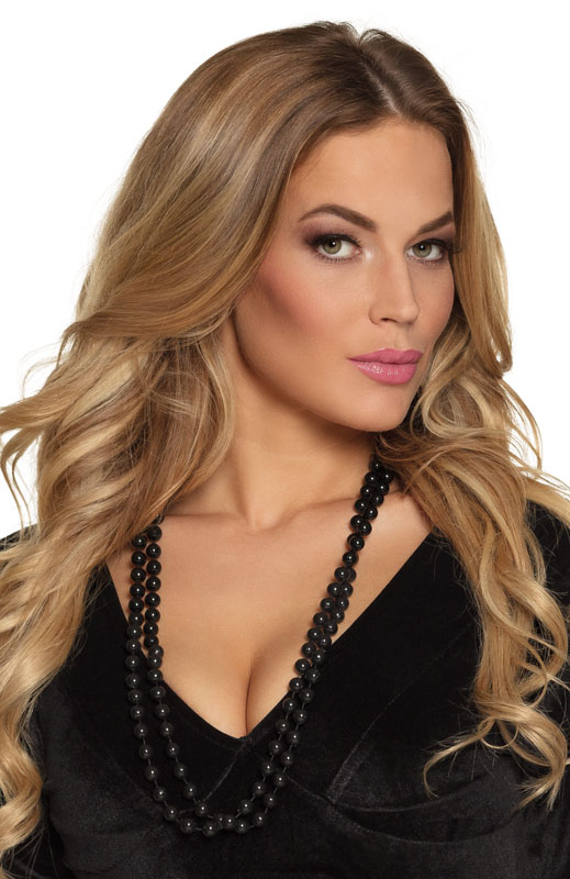 SET 2 COLLARES PERLAS NEGRAS