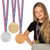 SET DE MEDALLAS DE PLASTICO