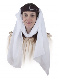TOCADO MEDIEVAL CON BORDADO 