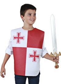 PETO MEDIEVAL DOBLE CRUZ
