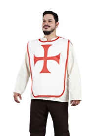 PETO MEDIEVAL CRUZ ROJA ADULTO