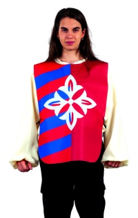 PETO MEDIEVAL FLOR DE LIS ADULTO