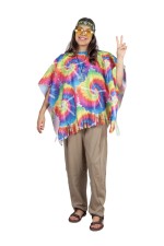 PONCHO HIPPIE ADULTO