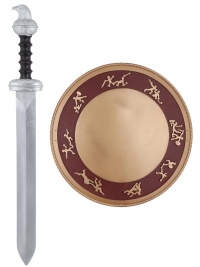 ESPADA Y ESCUDO ROMANO