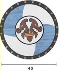 ESCUDO VIKINGO GOMA EVA