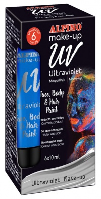 MAQUILLAJE UV AZUL