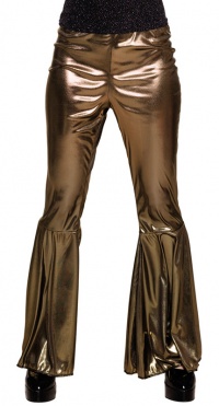 PANTALONES DISCO MUJER ORO